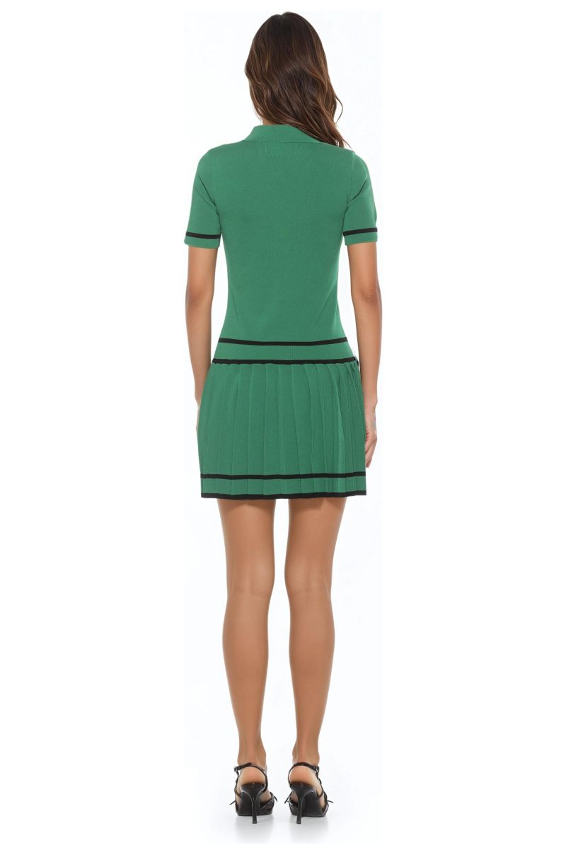 Women's Lucinda Fully Knit Collared Short Sleeve Dress