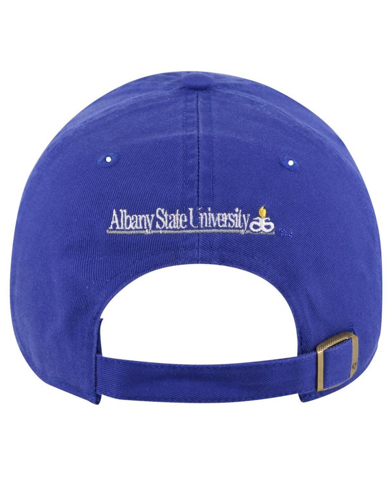 Men's Blue Albany State Golden Rams Side Back Clean Up Adjustable Hat