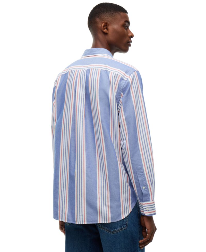 Men's Heritage Regular-Fit Oxford Stripe Shirt