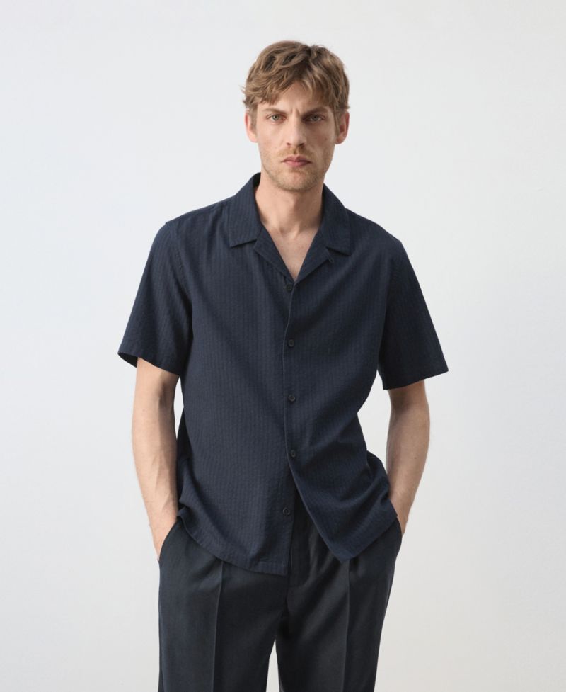 Men's Regular-Fit Cotton Shirt