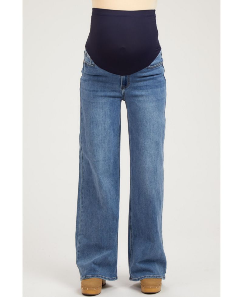 Women's Blue Wide Leg Jeans