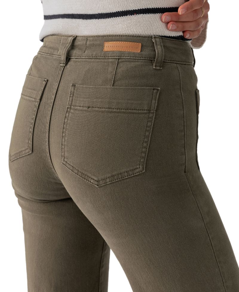 Women's The Marine Mid-Rise Cropped Wide-Leg Jeans