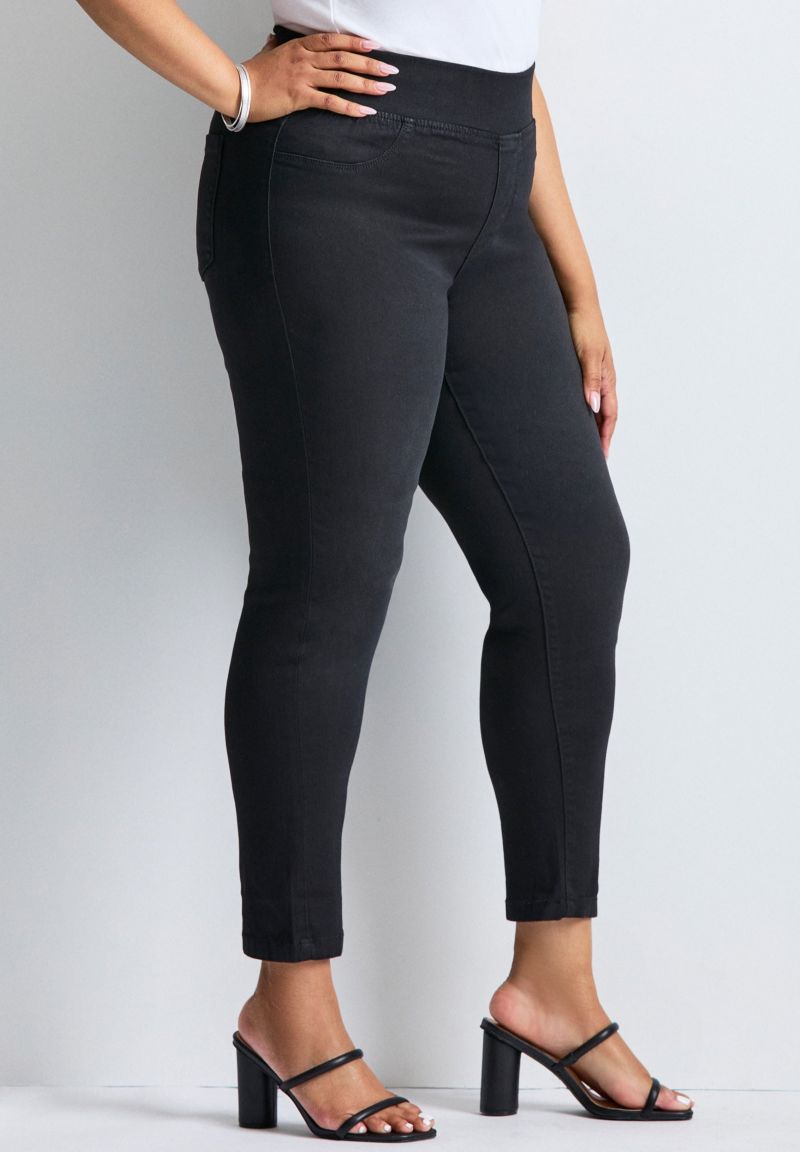 Women's Plus Size Butter Denim Pull-On High Rise Jean