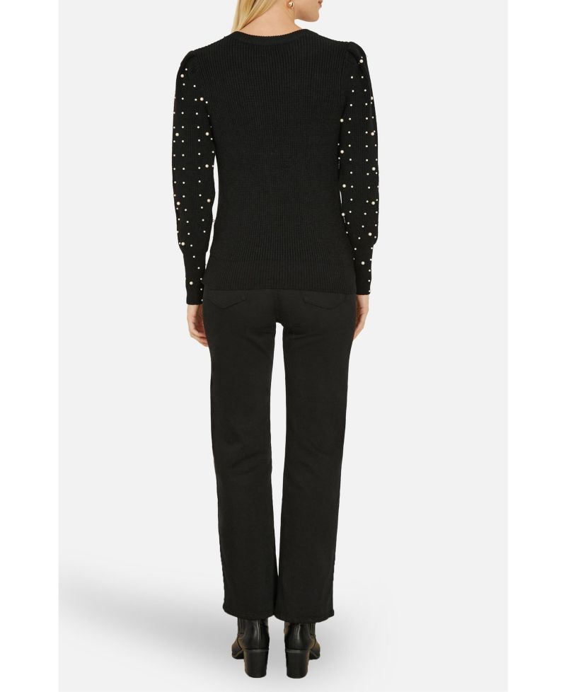 Women's All Over Bead Knitted Jumper