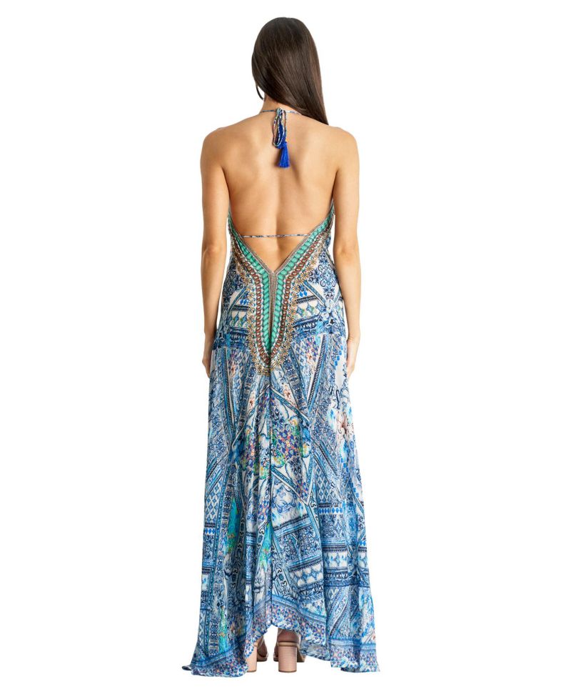 Women's Maxi Halterneck Dress