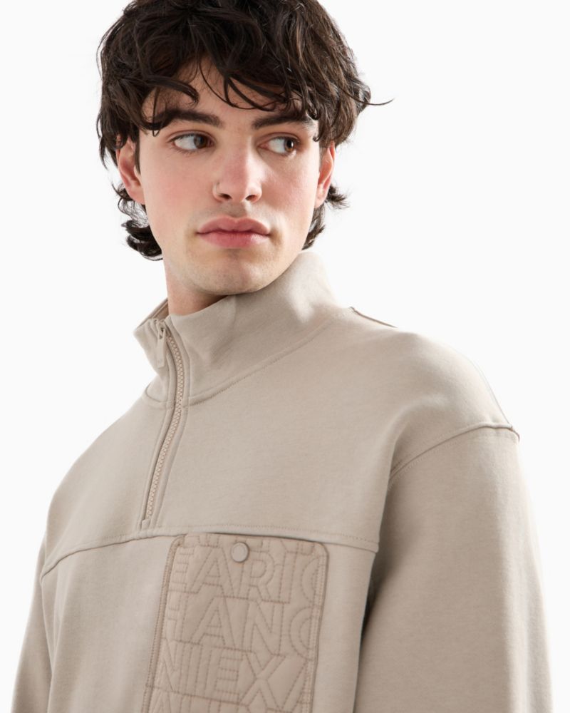 Men's Quarter-Zip Long-Sleeve Sweatshirt