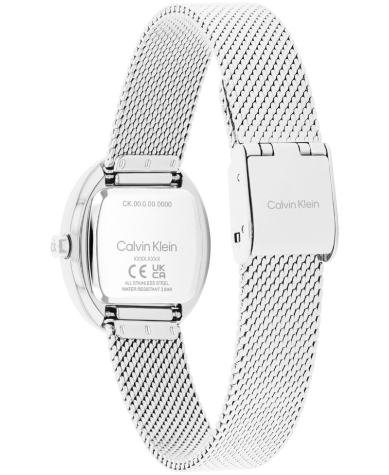 Women's Euphoria Silver Tone Stainless Steel Mesh Bracelet Watch, 23.2mm
