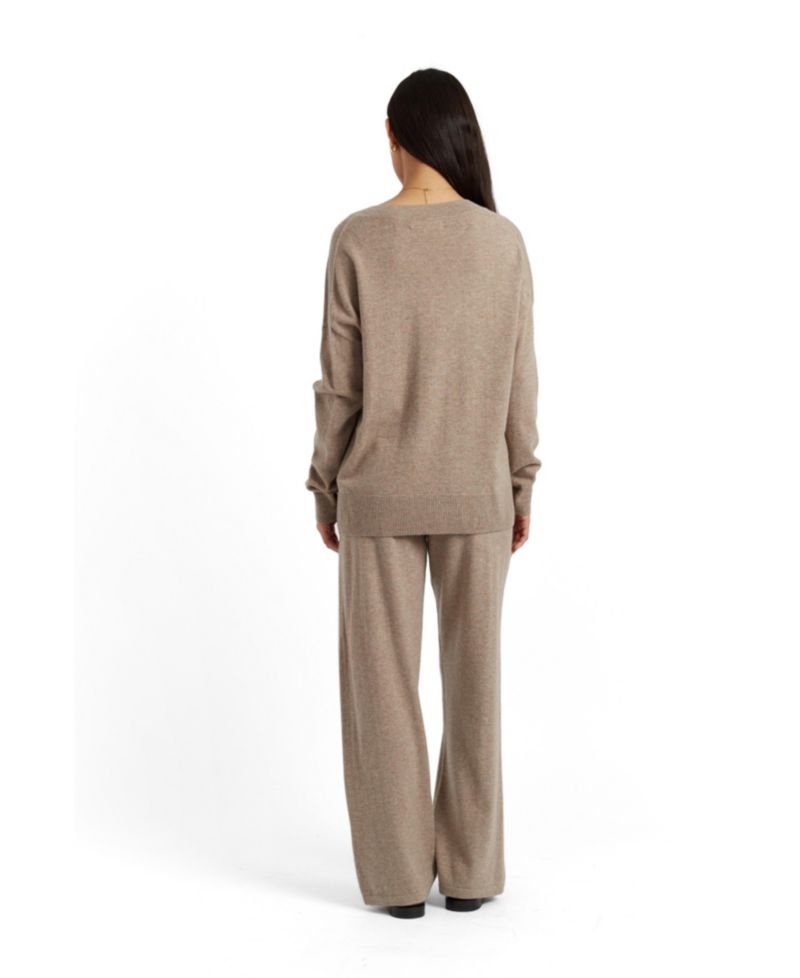 Women's Crewneck Slouchy Wool-Cashmere Blend Sweater