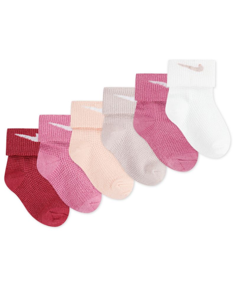 Baby and Toddler Boys and Girls 6-Pack Waffle Knit Socks
