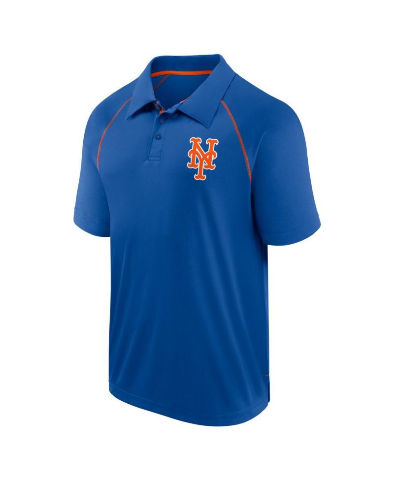 Men's Royal New York Mets Strong Alone Raglan Polo