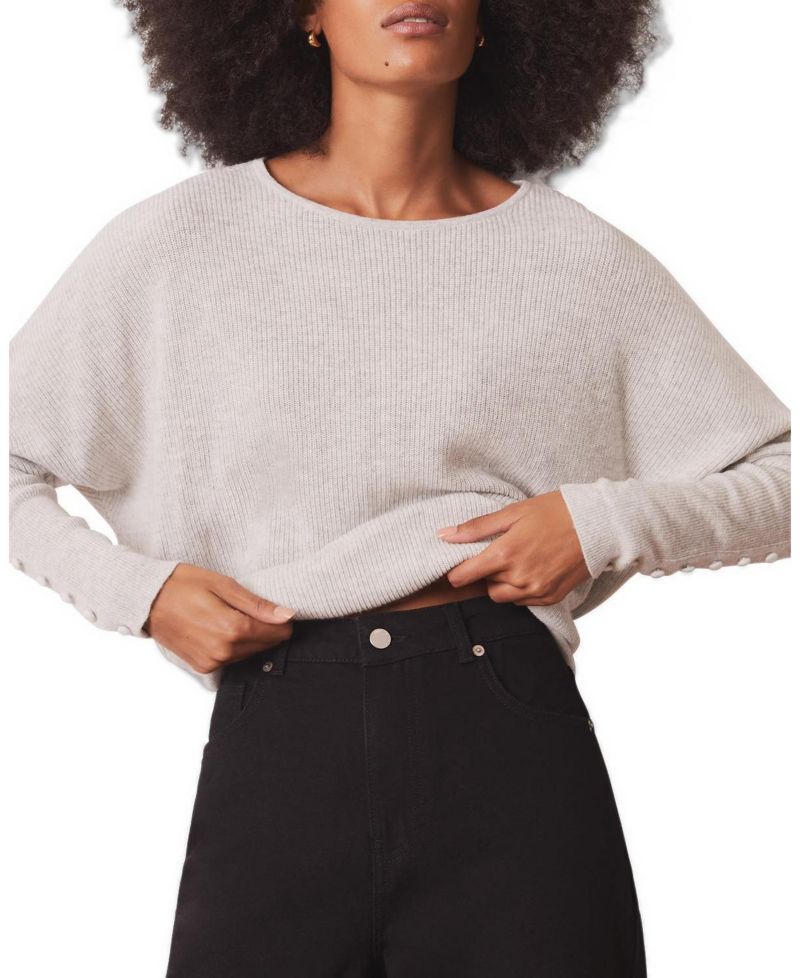 Women's Lace Detail Batwing Jumper