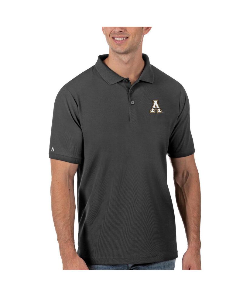Men's Anthracite Appalachian State Mountaineers Legacy Pique Polo