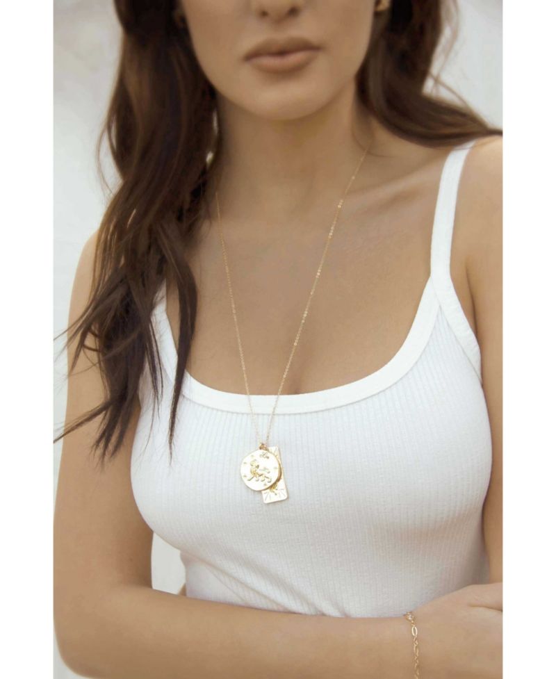 Women's Zodiac Double Charm Necklace