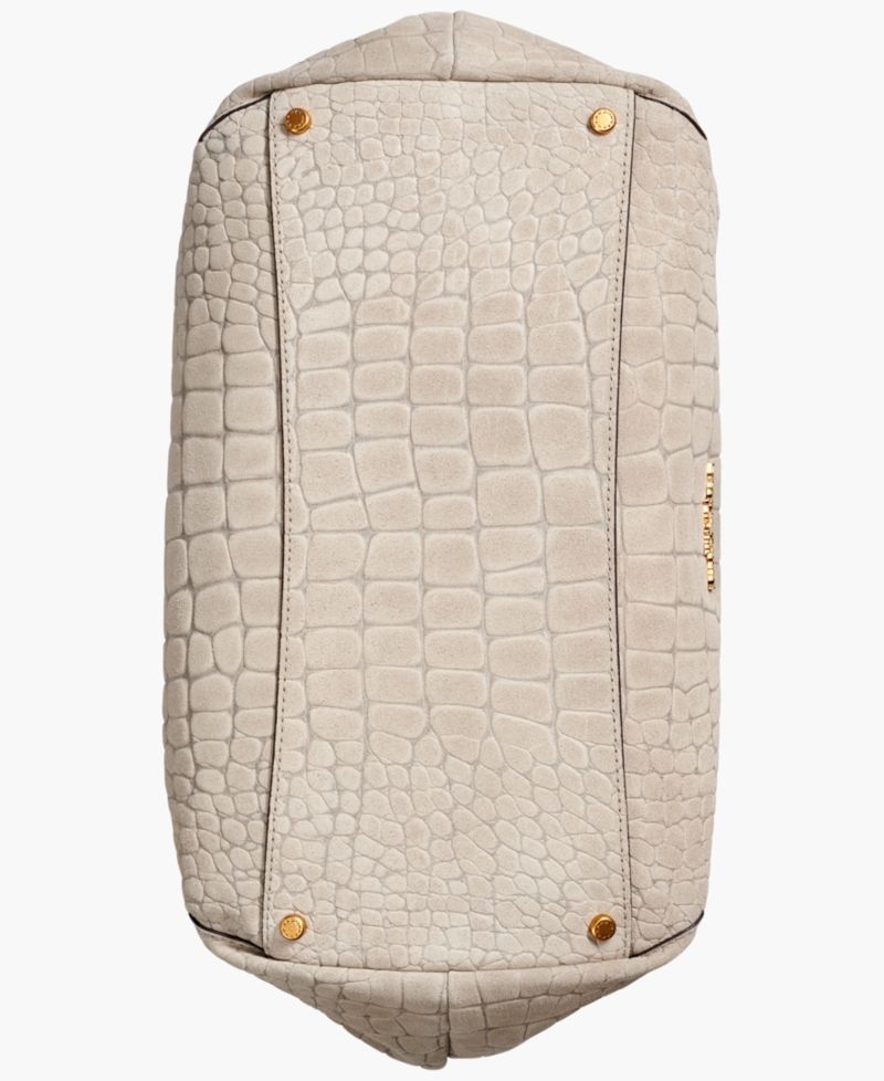 Glenwood Suede Croco Shoulder with Tassel Detail