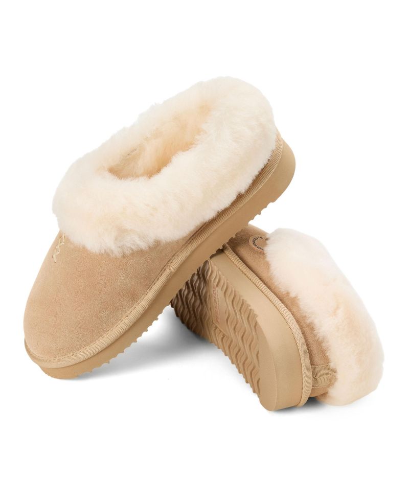 Women's Fireside by Adelaide Genuine Shearling Clog Slipper