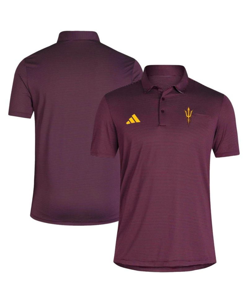 Men's Maroon Arizona State Sun Devils Ultimate 365 Stripe Polo Shirt