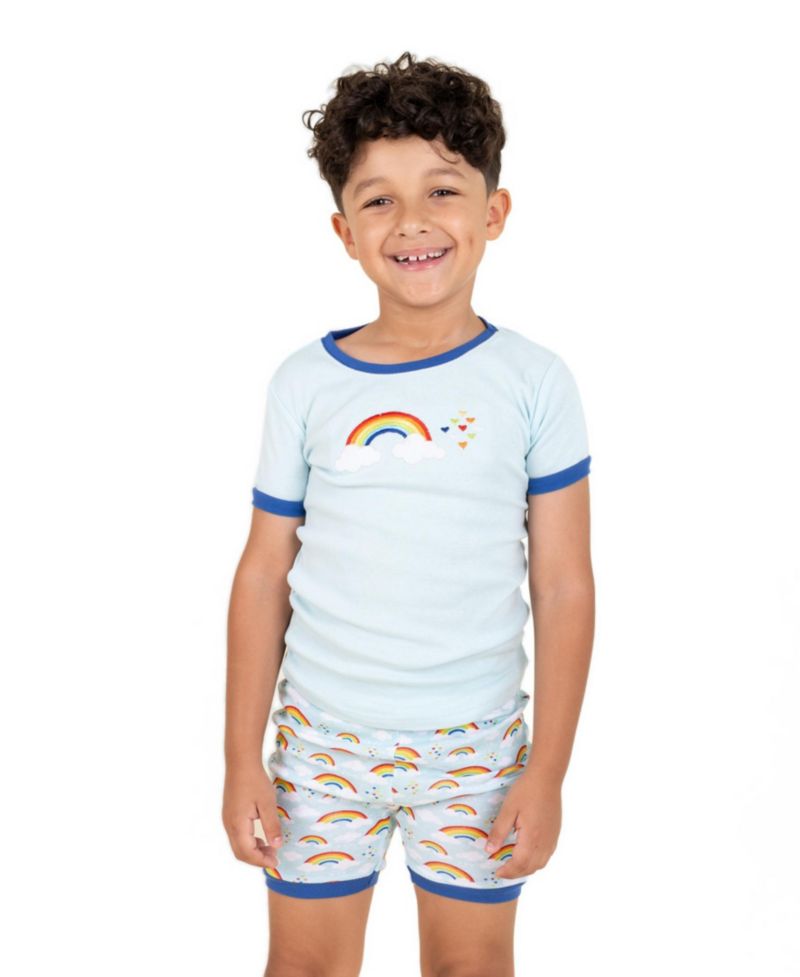 Big Boys Little/Big 2-Piece (6- 10) Short Sleeve Cotton Novelty Pajama Set