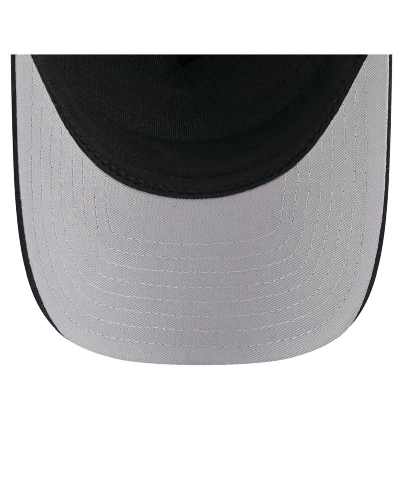 Men's Black Texas Rangers City Initial 9FORTY A-Frame M-Crown Adjustable Trucker Hat