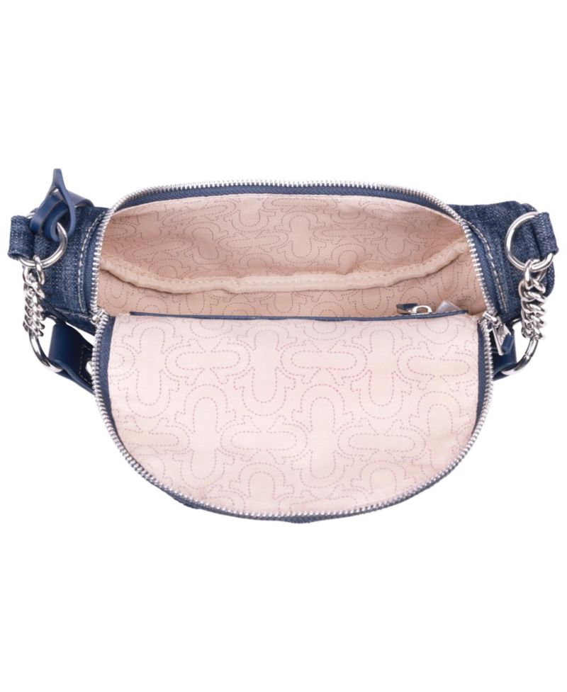Chain Handle Denim Hobo