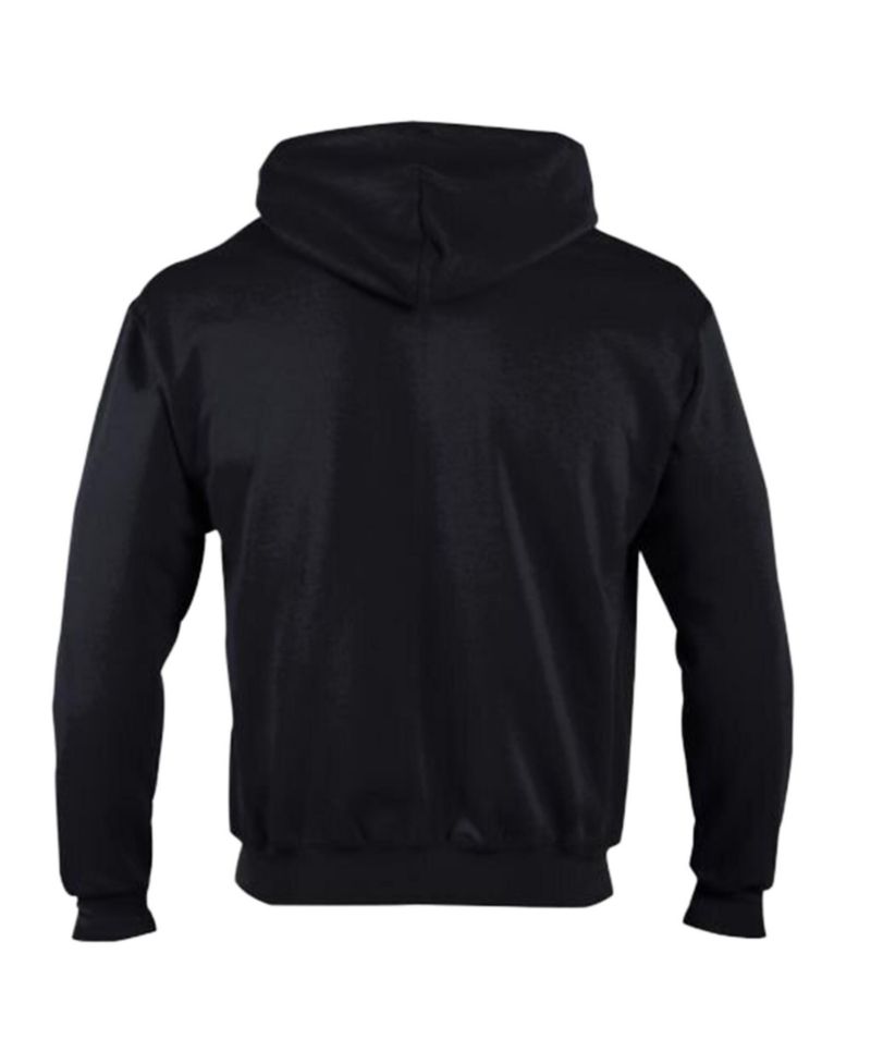 Men's Black Detroit Lions Powerblend Fleece Full-Zip Hoodie