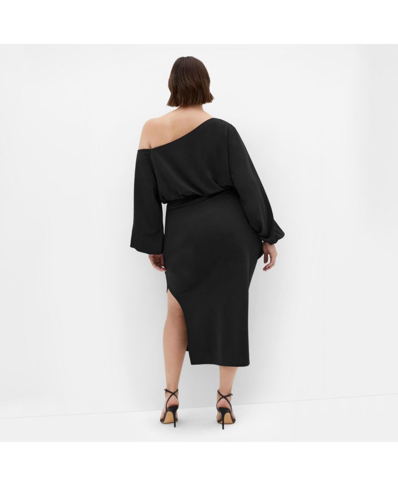 Plus Size Alysia Tie Front Midi Dress