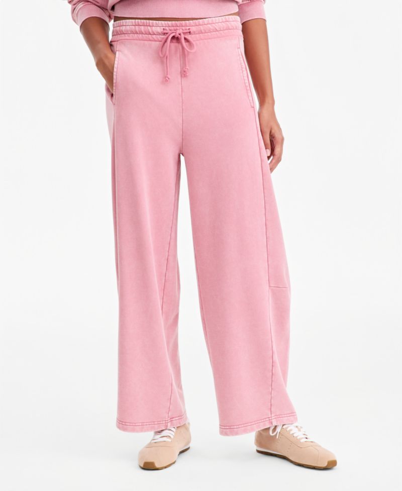 Petite Fleece High-Rise Drawstring Pants