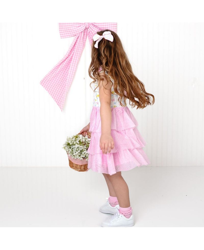 Little Girls Sweet Floral Tank Tutu Dress