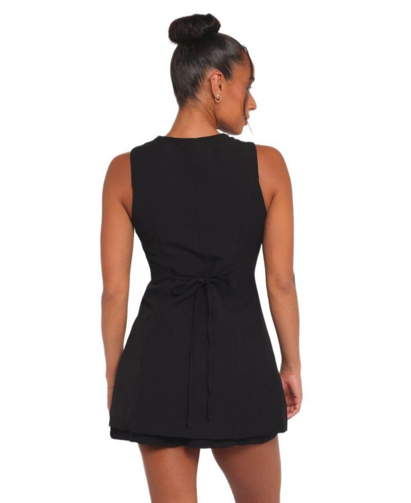Women's Amanda Sleeveless Button-Down Vest Top