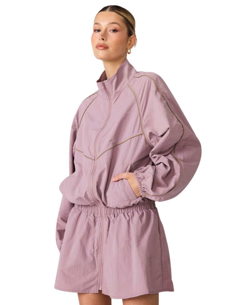Women's Long-Sleeve Mock Neck Mini Dress