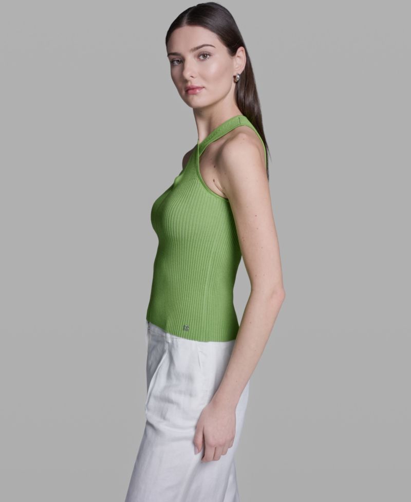 Women's Halter Neck Sleeveless Tank Top