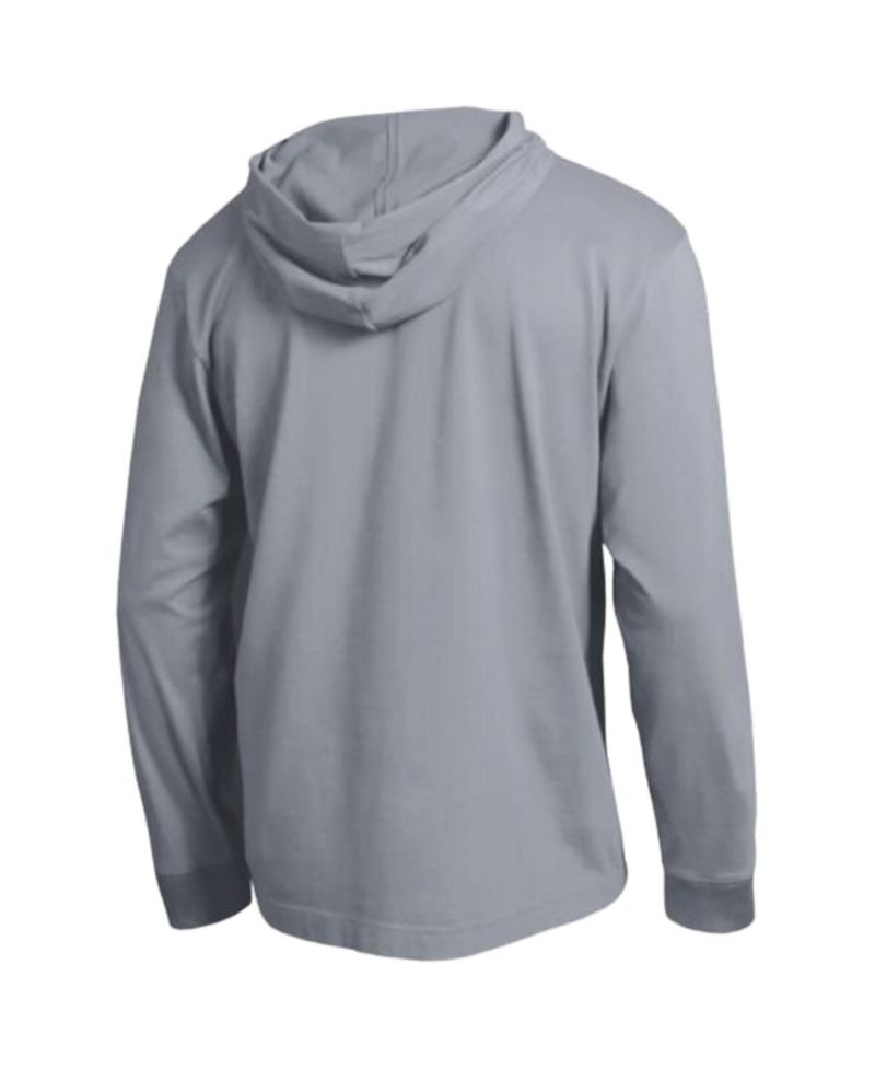 Men's Heather Gray Auburn Tigers High Motor All-Star Long Sleeve Hooded T-Shirt