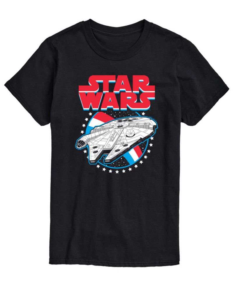 Men's Star Wars Millennium Falcon Americana Short-Sleeve Graphic T-Shirt