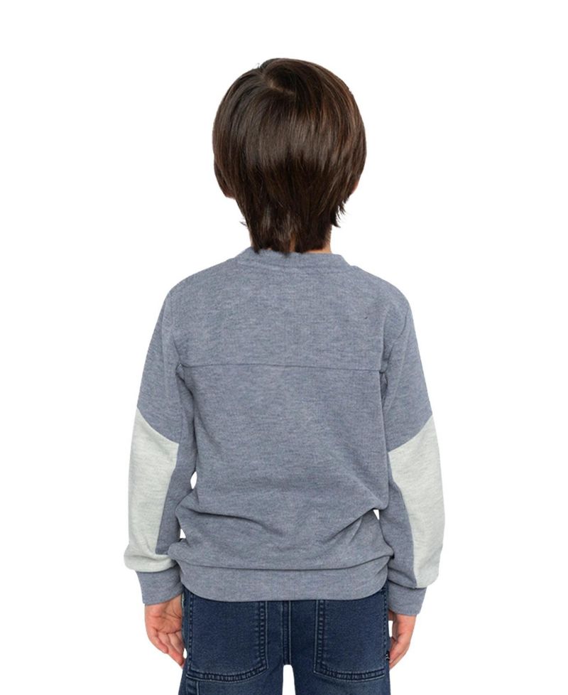 Little Boys 6-12 Color block Brushed Jersey Top with Chest Pocket