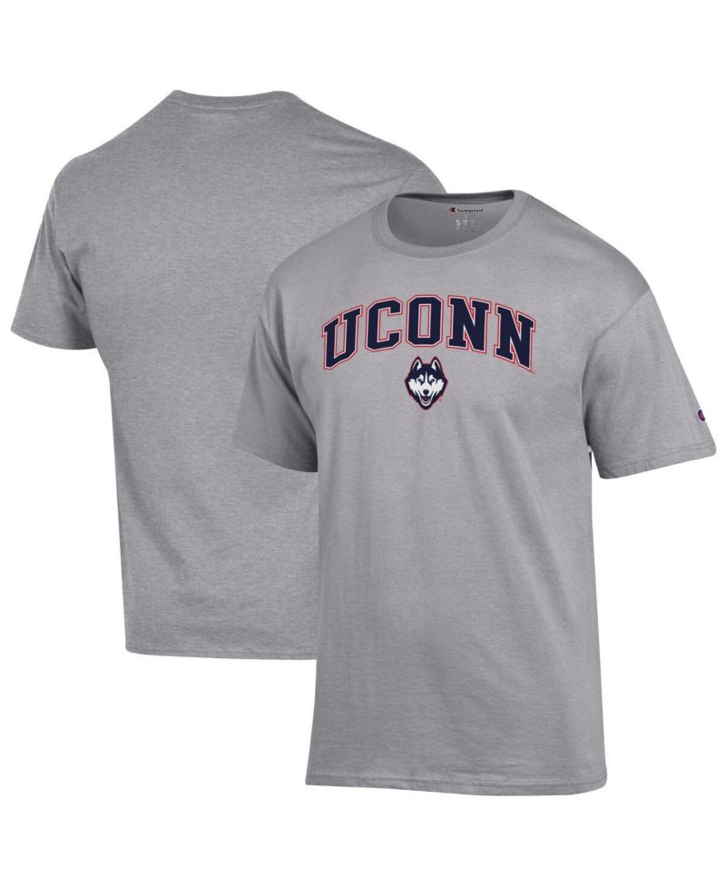 Men's Navy UConn Huskies Arched Logo T-Shirt