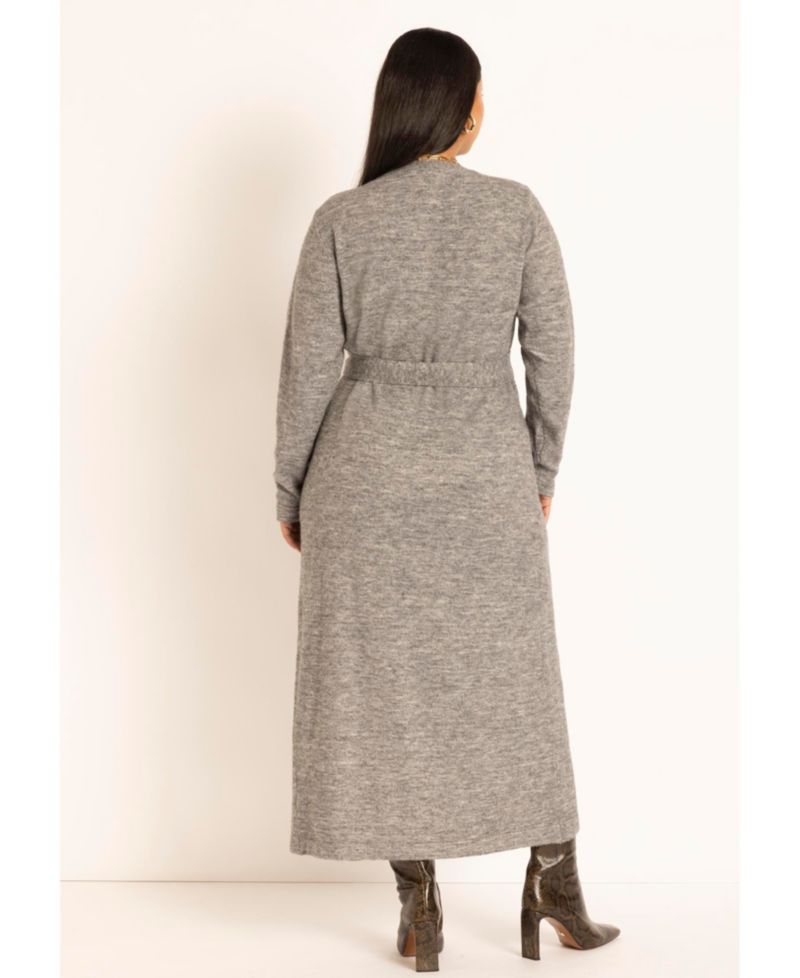 Women's Sweater Wrap Dress