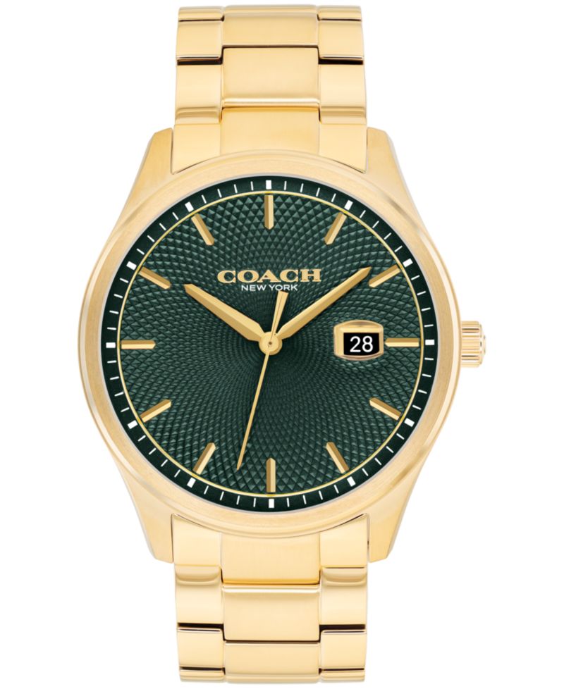 Men's Oliver Gold Tone Stainless Steel Bracelet Watch, 41mm