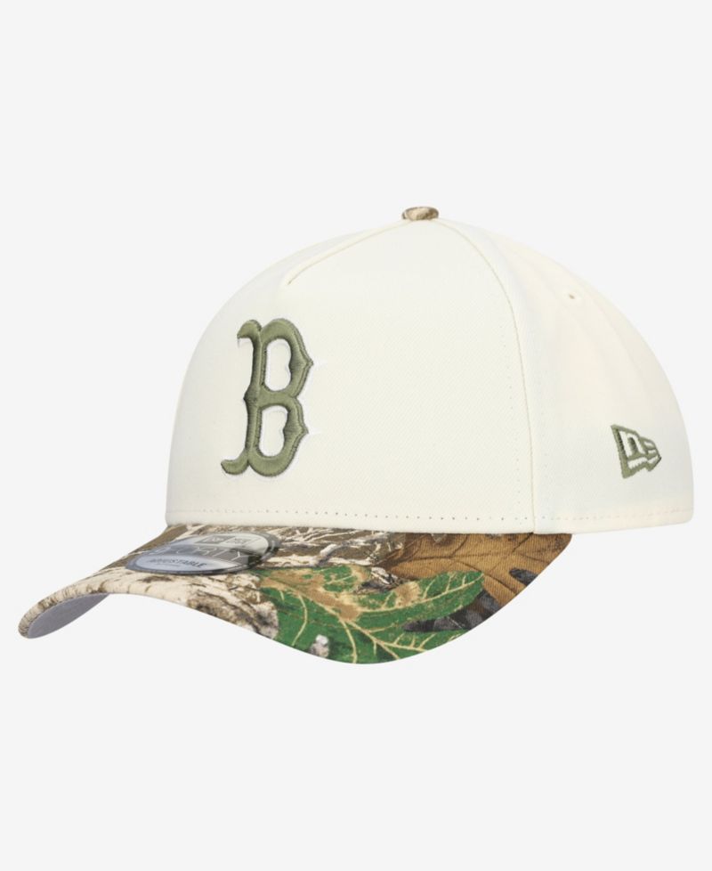 Men's Khaki/Realtree Camo Boston Red Sox 9FORTY A-Frame Adjustable Hat