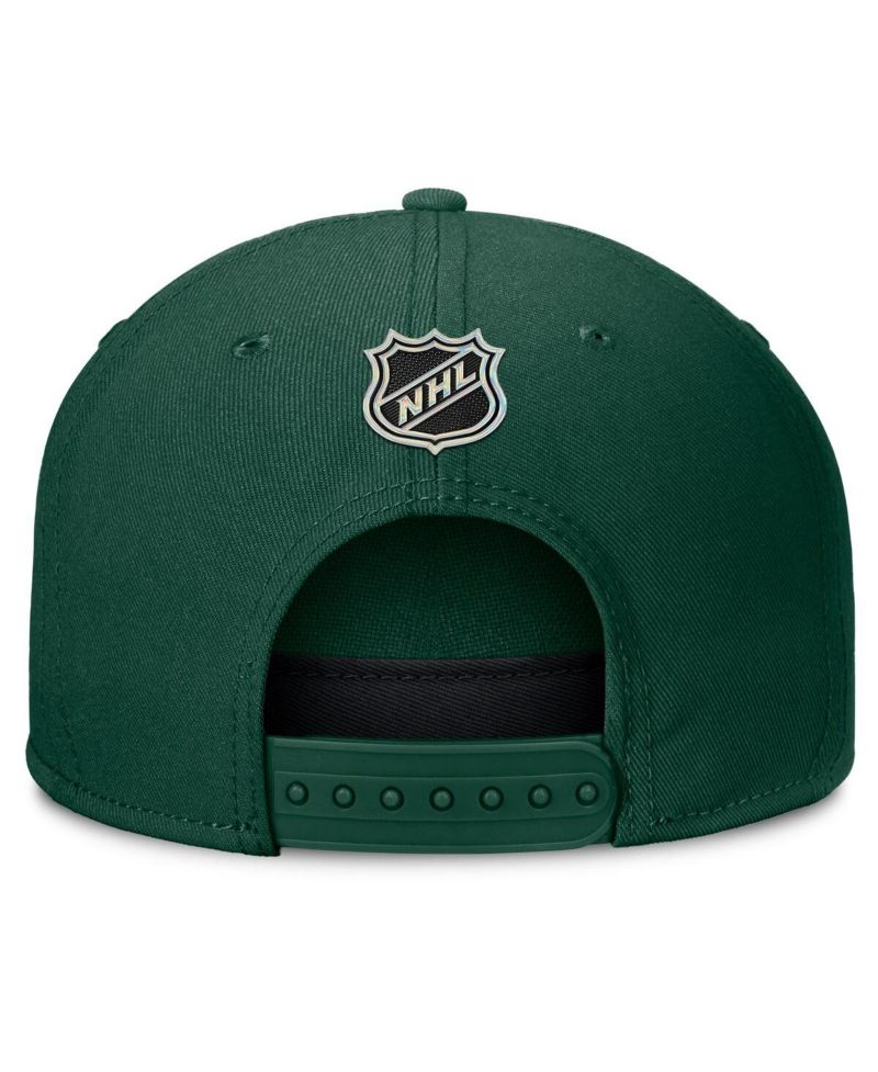 Men's Green Minnesota Wild Authentic Pro Rink Team Code Snapback Hat