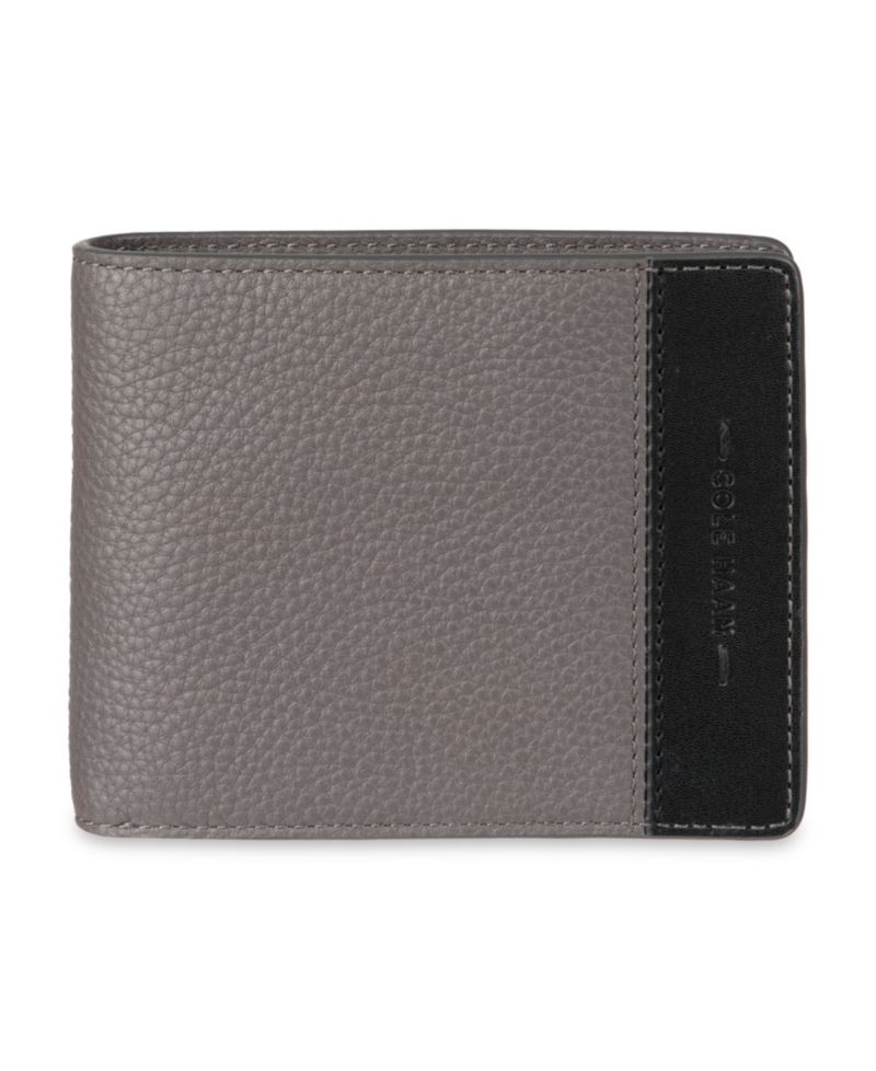 Men's RFID Two-Tone Pebbled Leather Slimfold Wallet