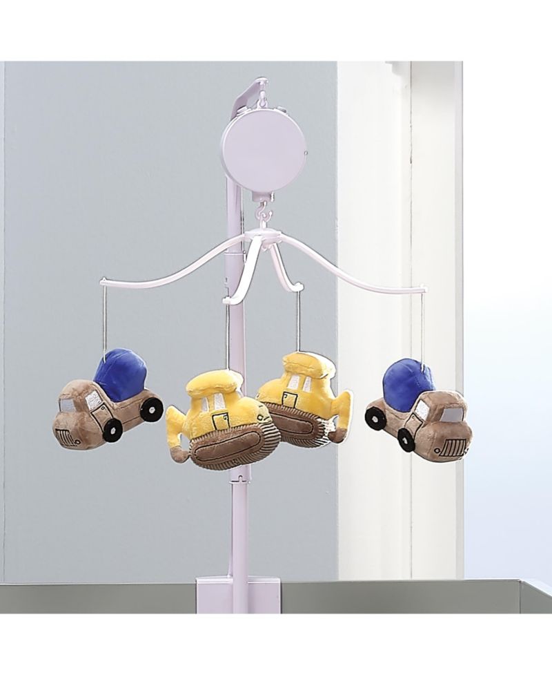 Construction Zone Musical Rotating Crib Mobile