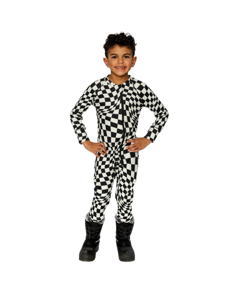 Baby Boy ( 6M to 24M )One Piece Thermal Underwear Checkered Print