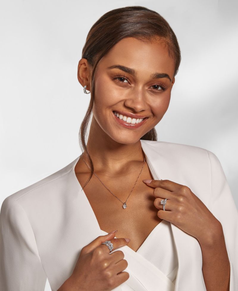 IGI Certified Lab Grown Diamond Solitaire 18" Pendant Necklace (1/2 ct. t.w.) in 14k White Gold or 14k Gold