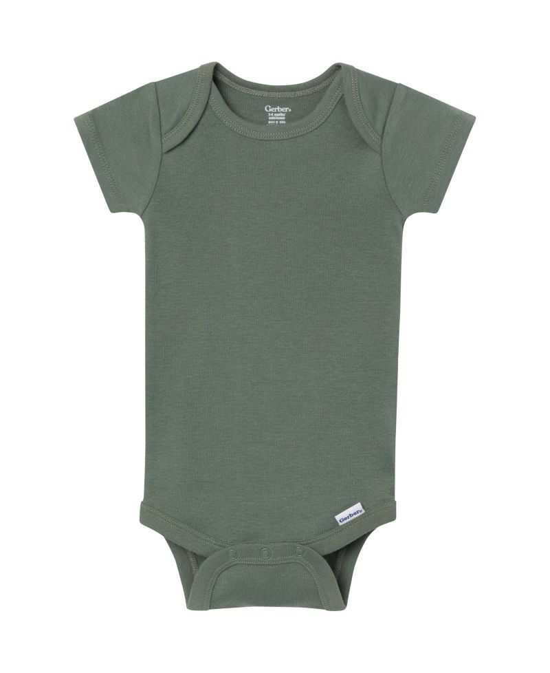 Baby 5-Pack Short Sleeve Bodysuits, Cozy Neutral, 24 Months