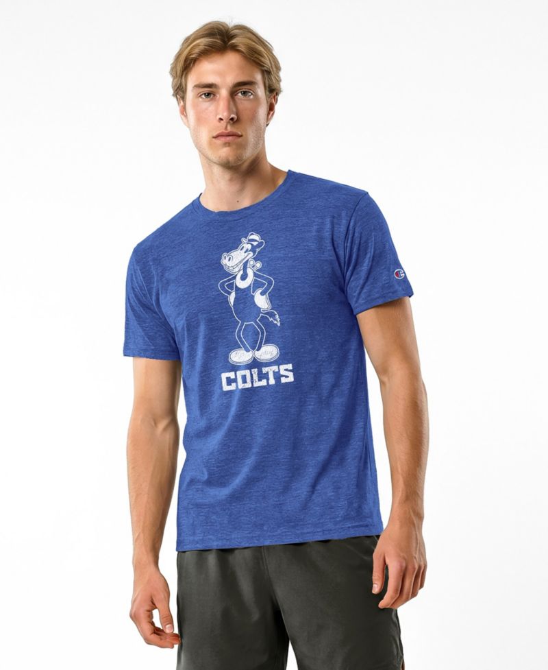 Men's Royal Indianapolis Colts Disney X Champion Tri-Blend T-Shirt
