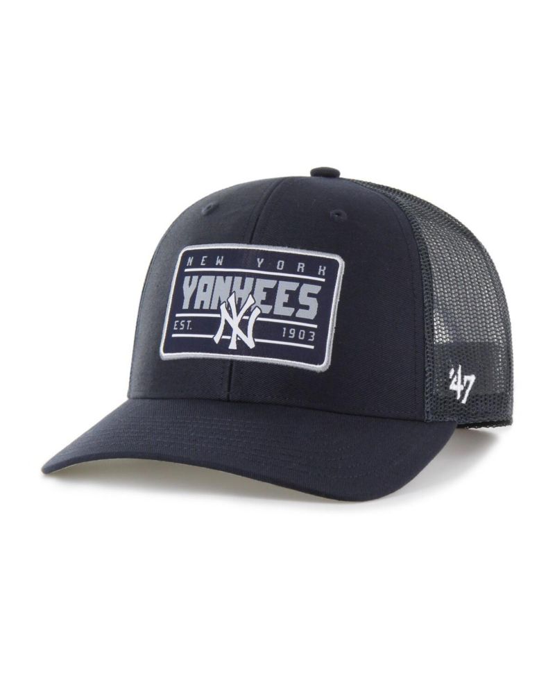 Men's Navy New York Yankees Hardline Trucker Adjustable Hat