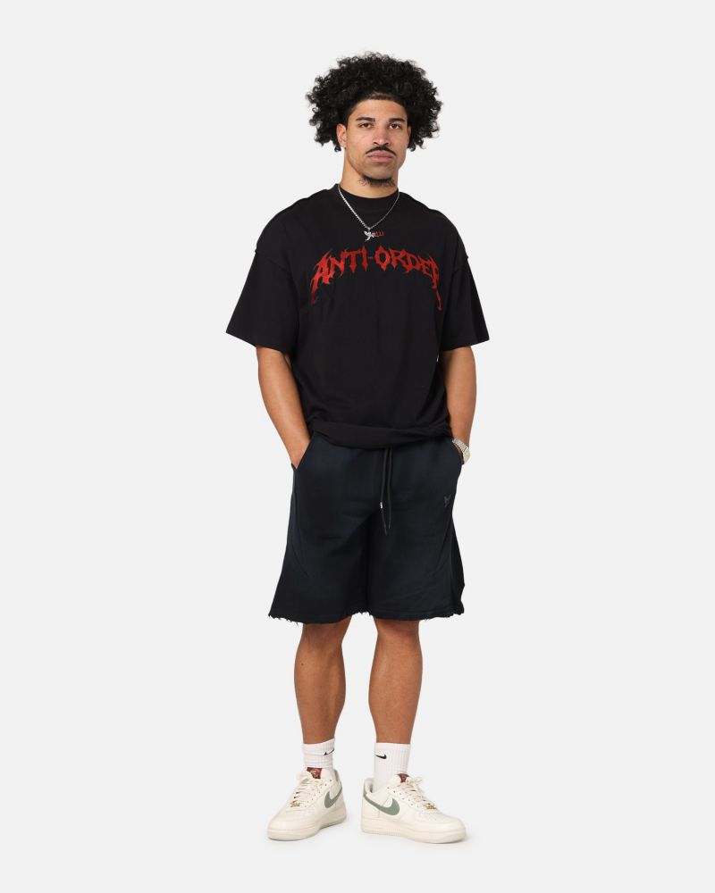 Men's Mosh Non Seam T-Shirt - Black/Red XS
