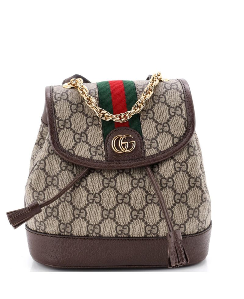 Mini Ophidia Flap Backpack GG Coated Canvas
