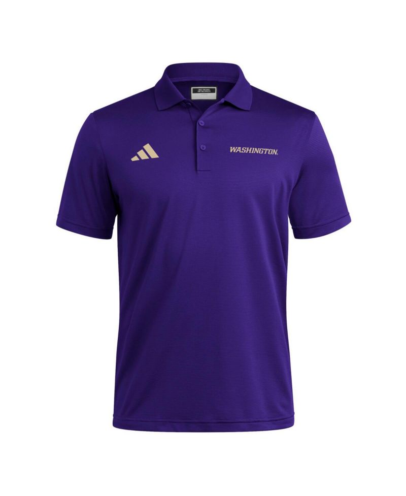 Men's Purple Washington Huskies Ultimate 365 Ottoman Polo Shirt