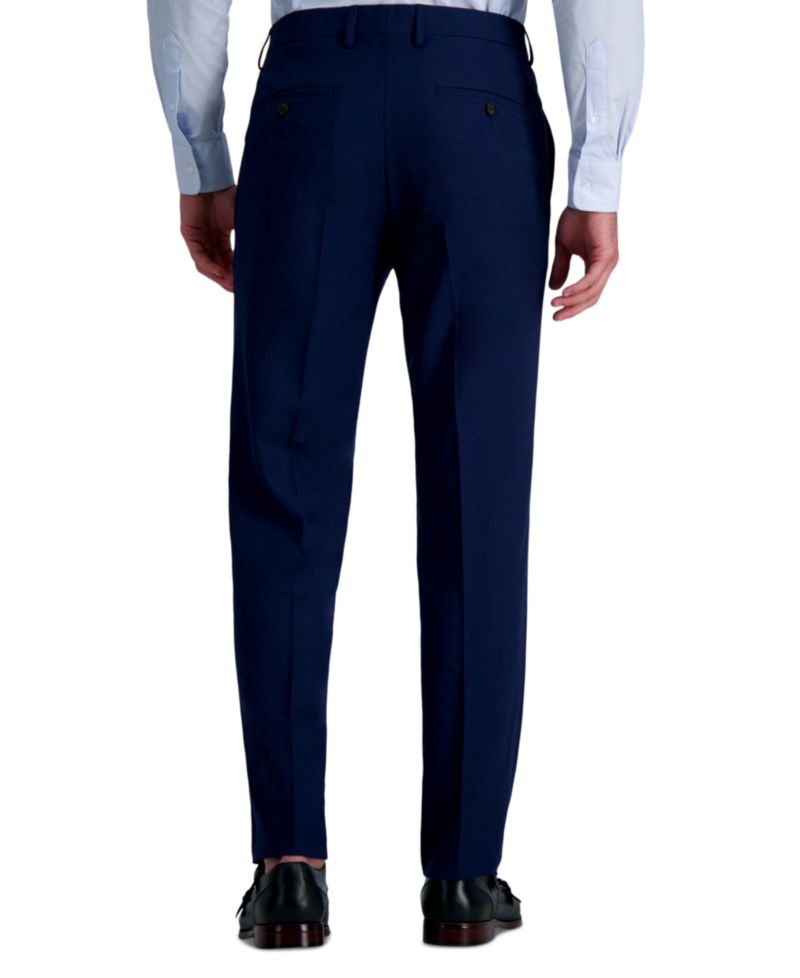 Men’s Premium Comfort Straight-Fit 4-Way Stretch Wrinkle-Free Flat-Front Dress Pants