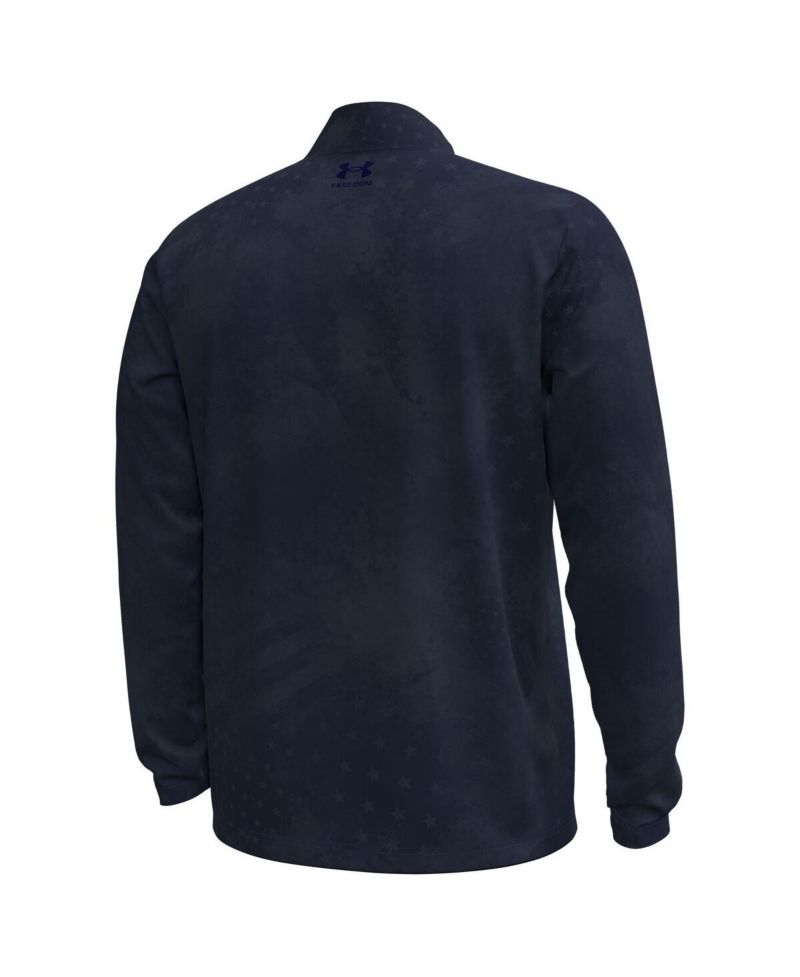 Men's Navy Notre Dame Fighting Irish Freedom Collection ArmorFuse Half-Zip Top